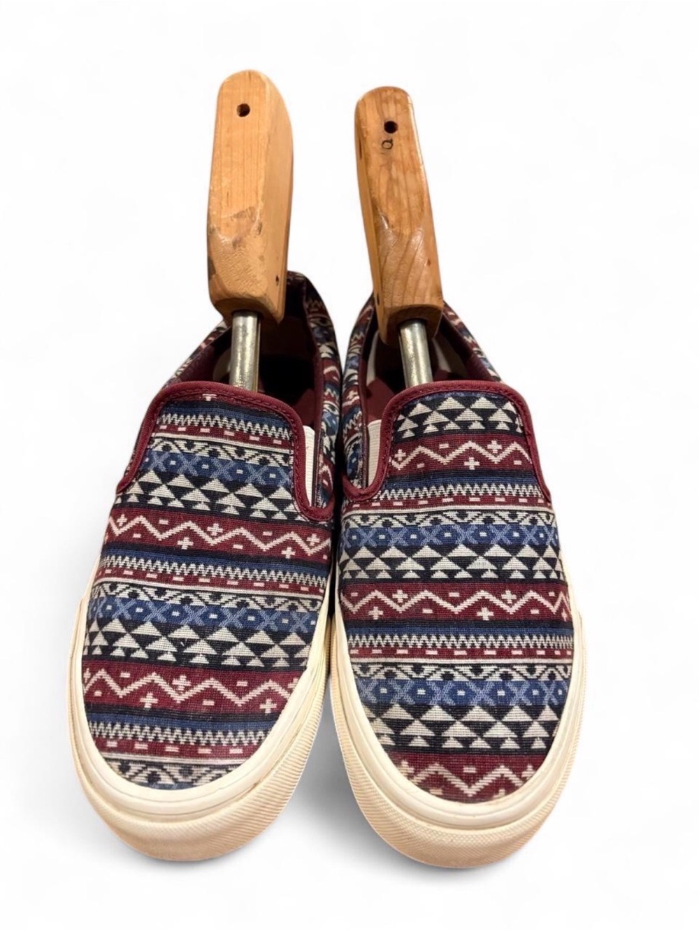 Vans Slip-On Blanket Weave Geometric Canvas Shoes Women’s 8 Men’s 6.5 EU 38.5